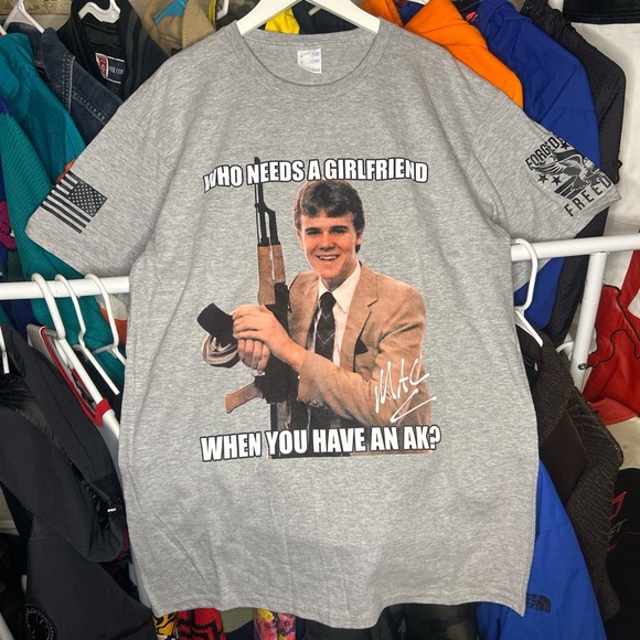 Other - Patriotic Parody Gun Lover Graphic T-Shirt size Large NEW